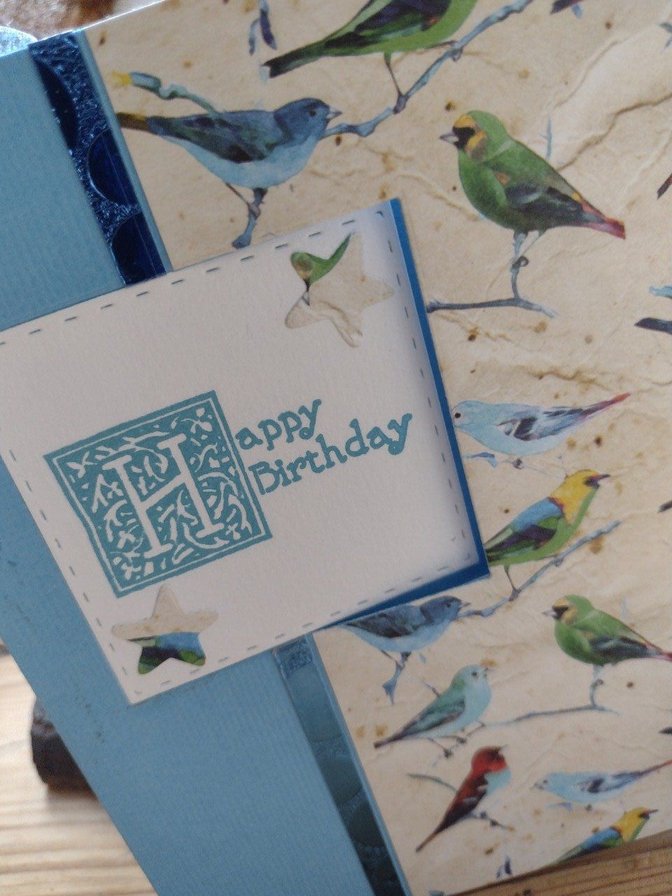 Carte :Comme un oiseau sur la branche