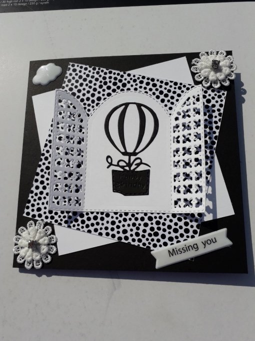 Carte : Voyage en montgolfière