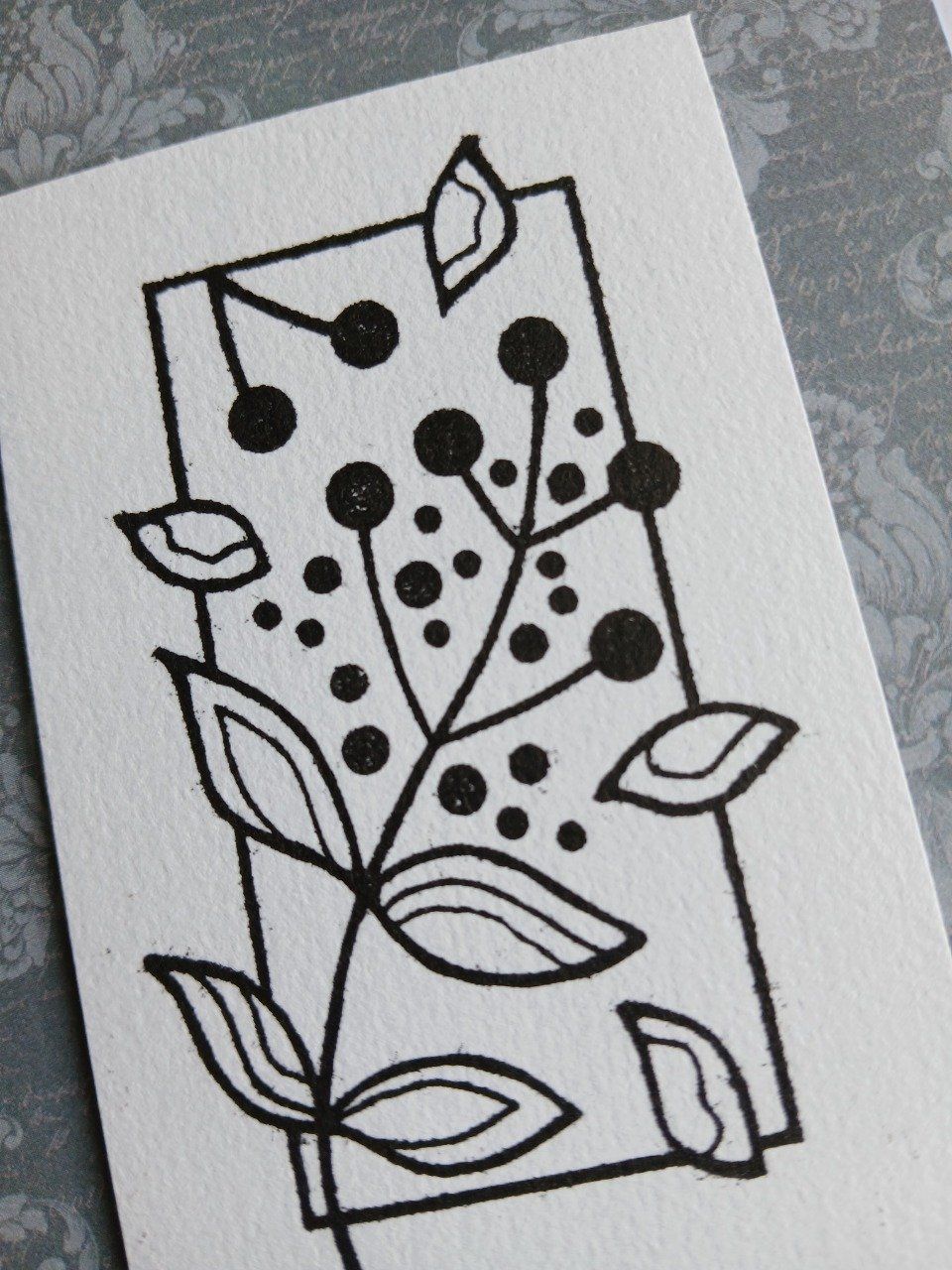 Carte : Un bouquet de pensées