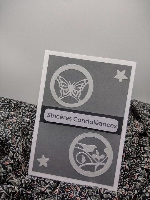 Carte : Nos pensées volent vers vous