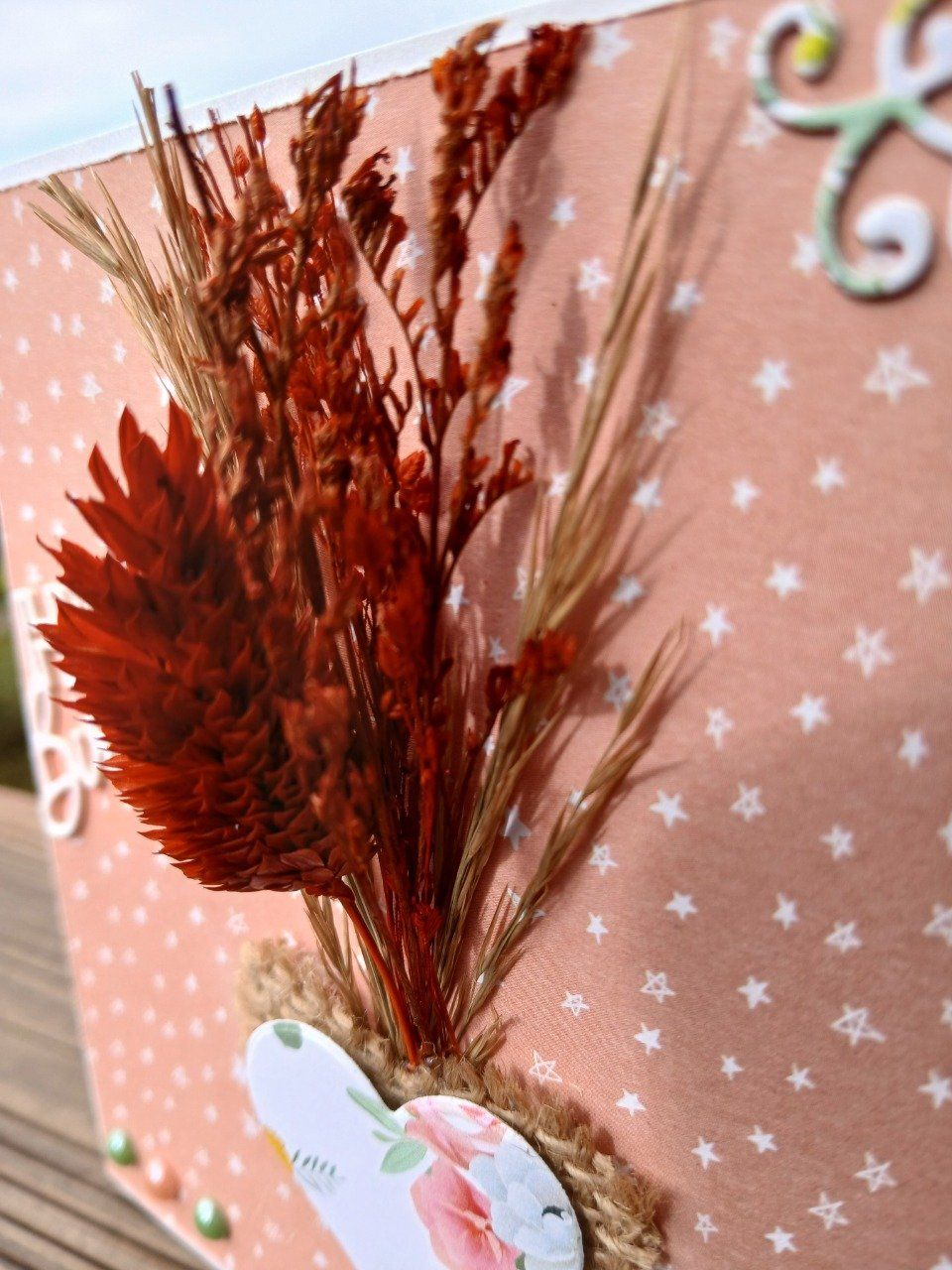 Carte : "Cœur fleuri"