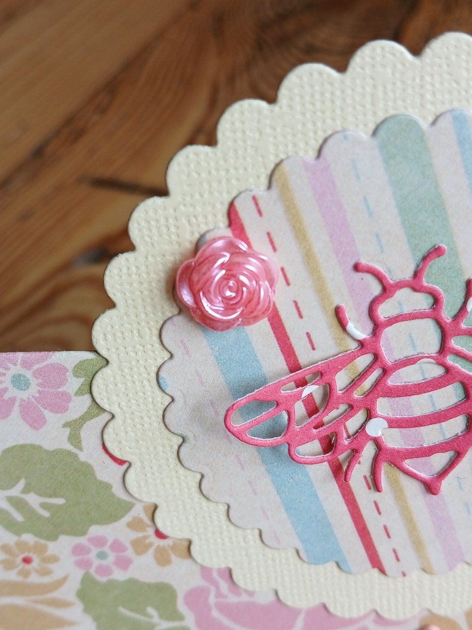 Carte : Ma petite abeille en sucre.