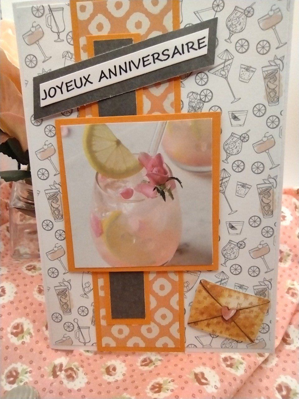 Carte : Un cocktail rosé