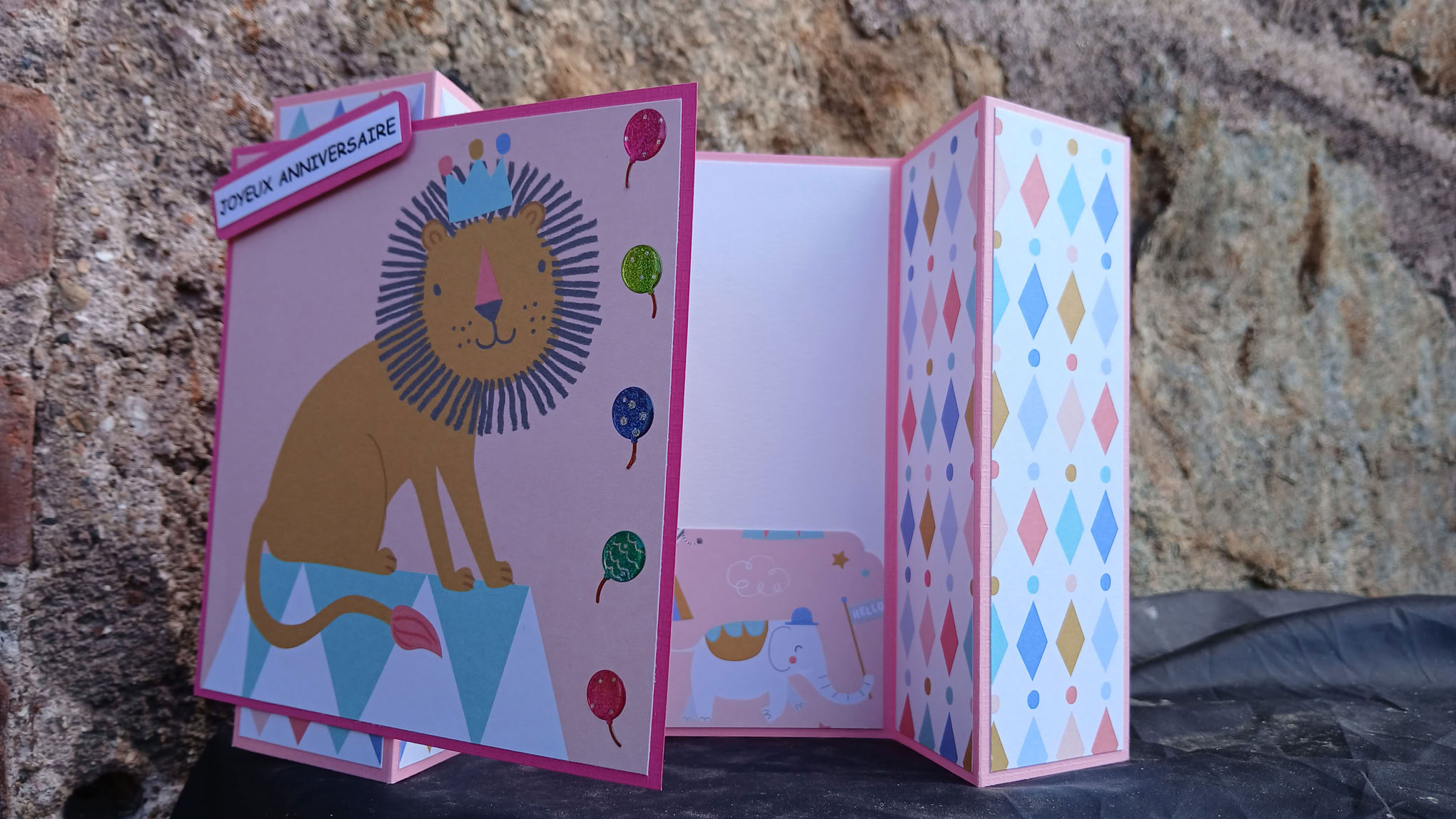 Carte : Mon ami le lion.