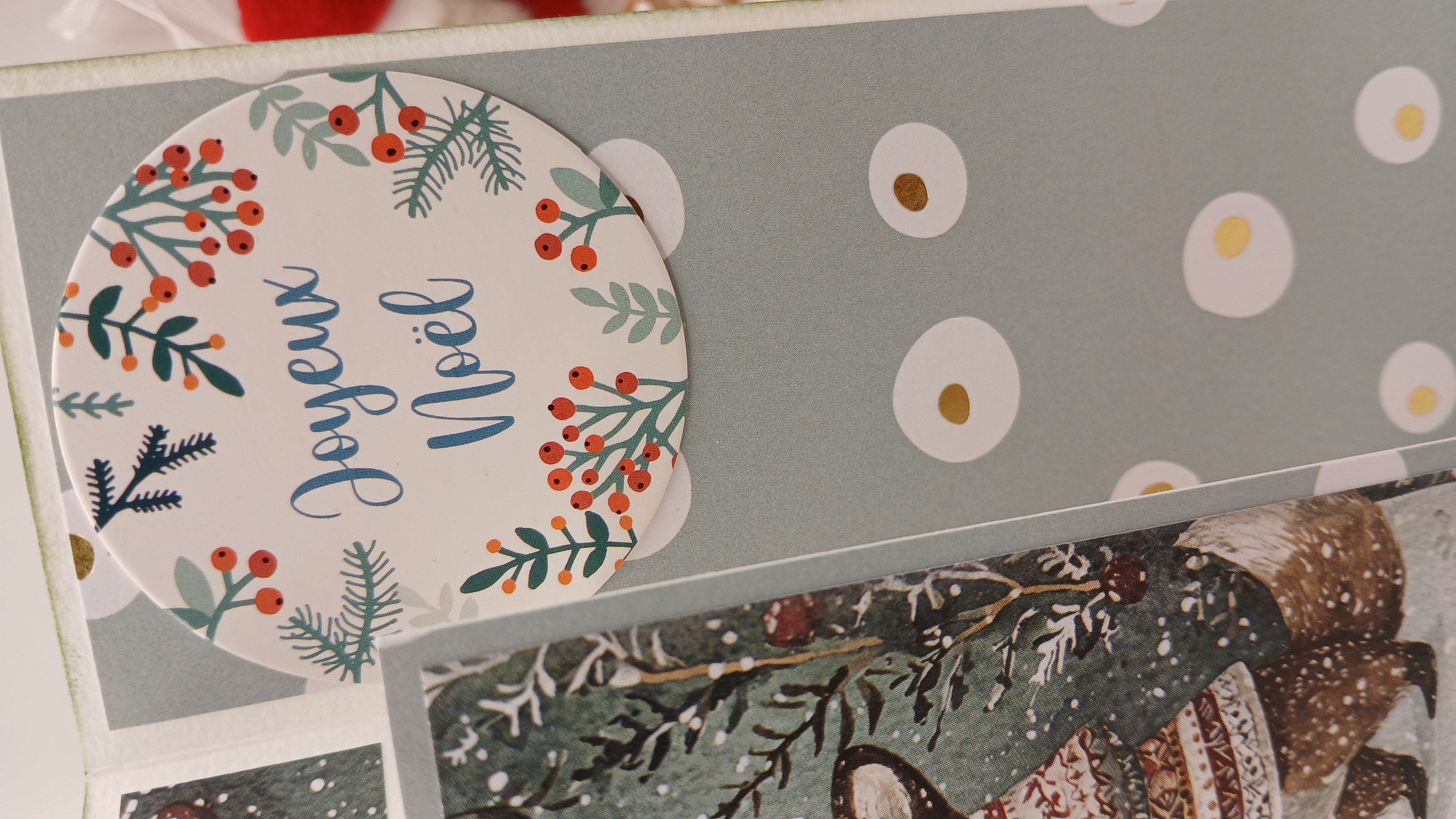 Carte : Noël approche pour la famille renard.