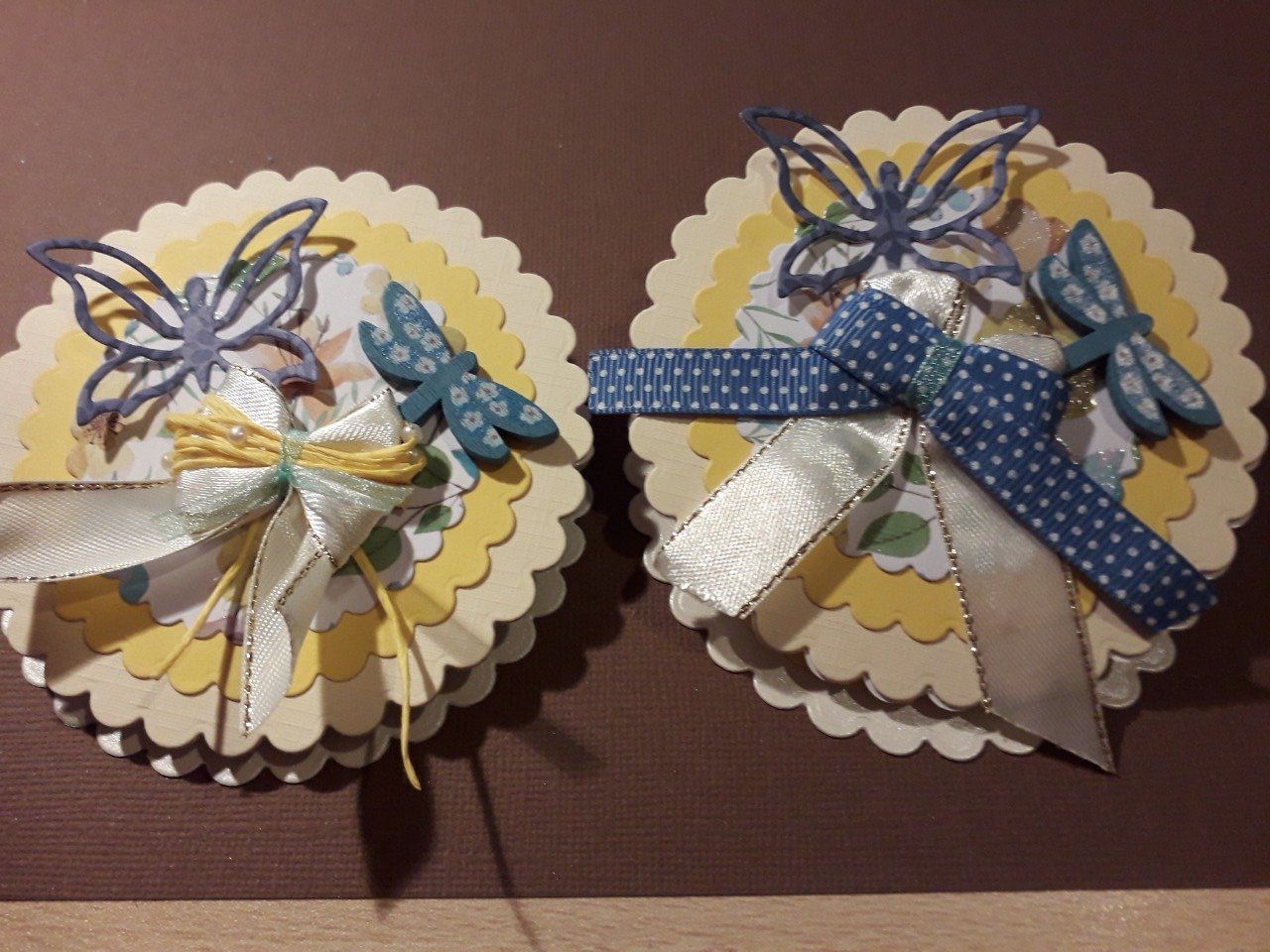 Carte / Libellule et papillon