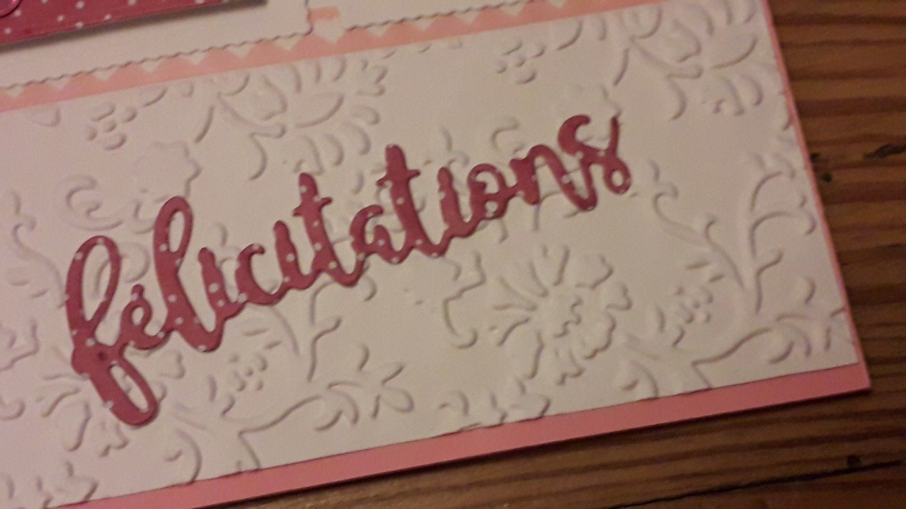 Carte : Rose tendresse.