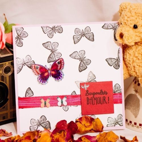 Carte : Un amour de papillon