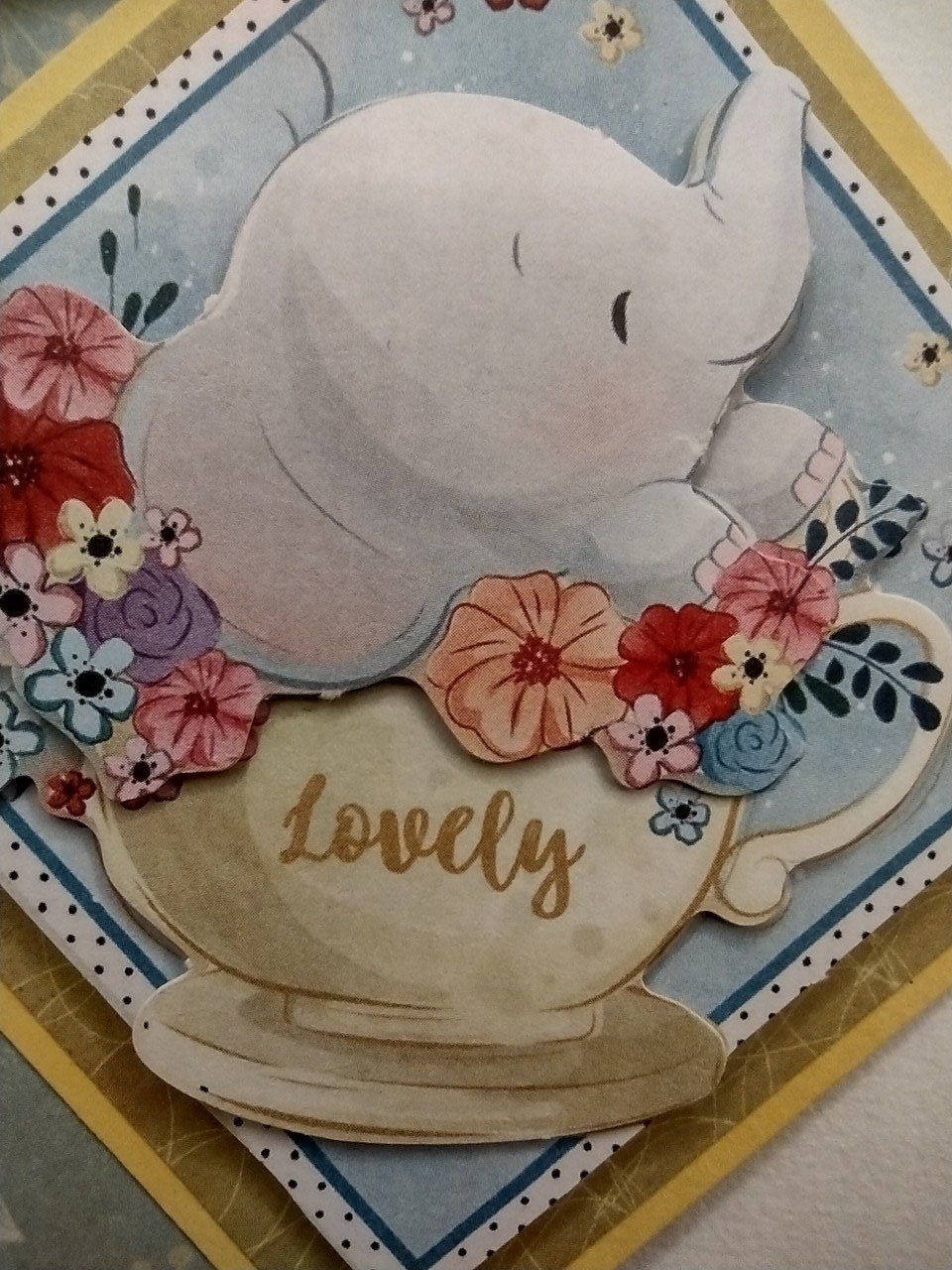 Carte : Oh qu'il est beau mon éléphanteau !