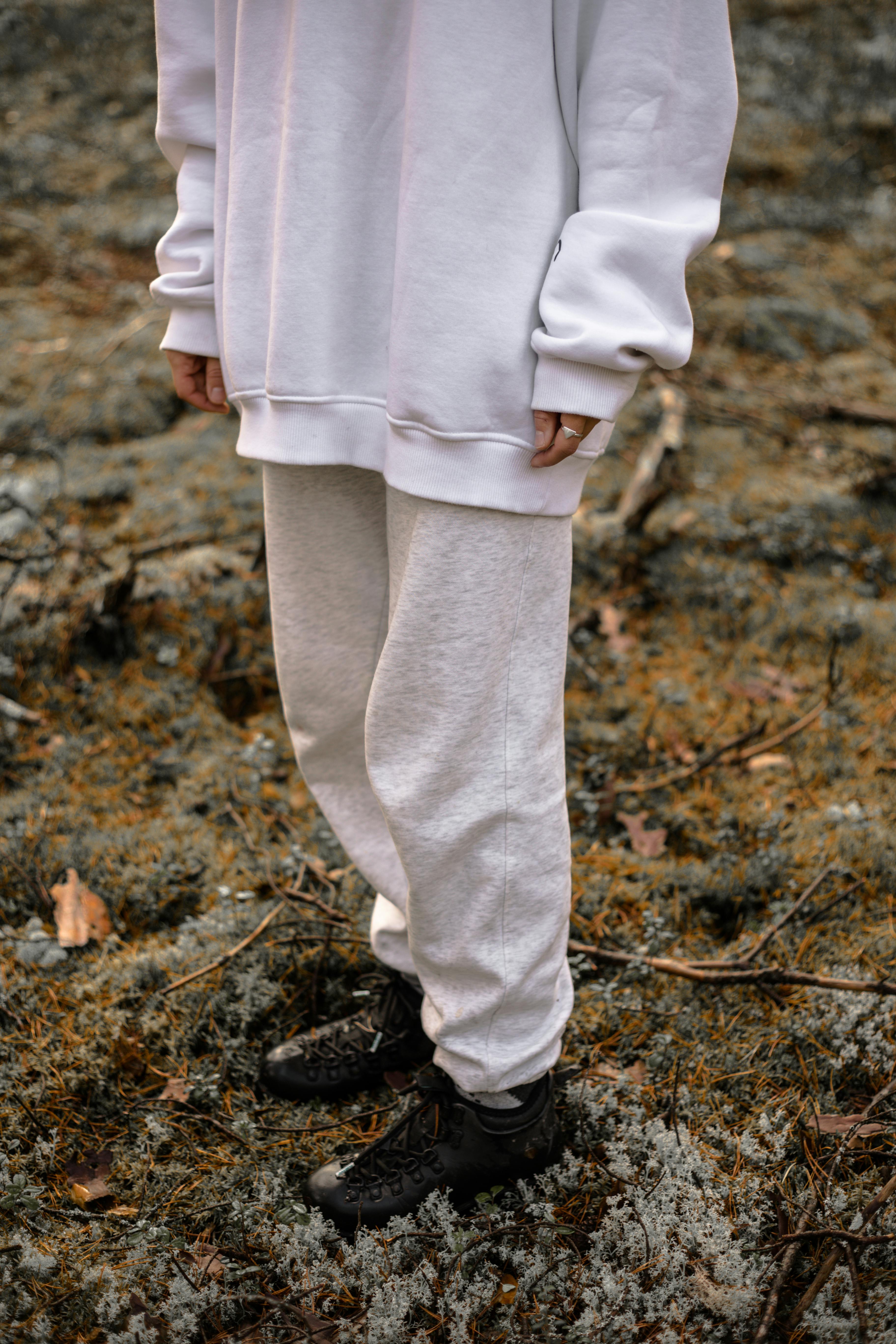 Casual White Sweatpants