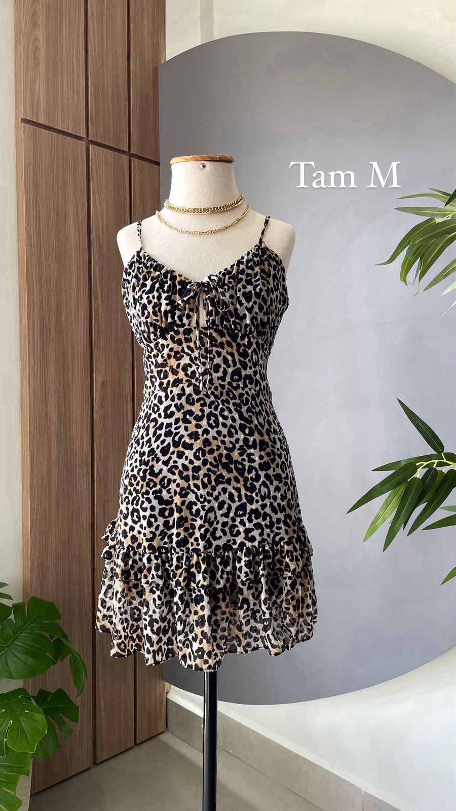 Vestido estampado de oncinha