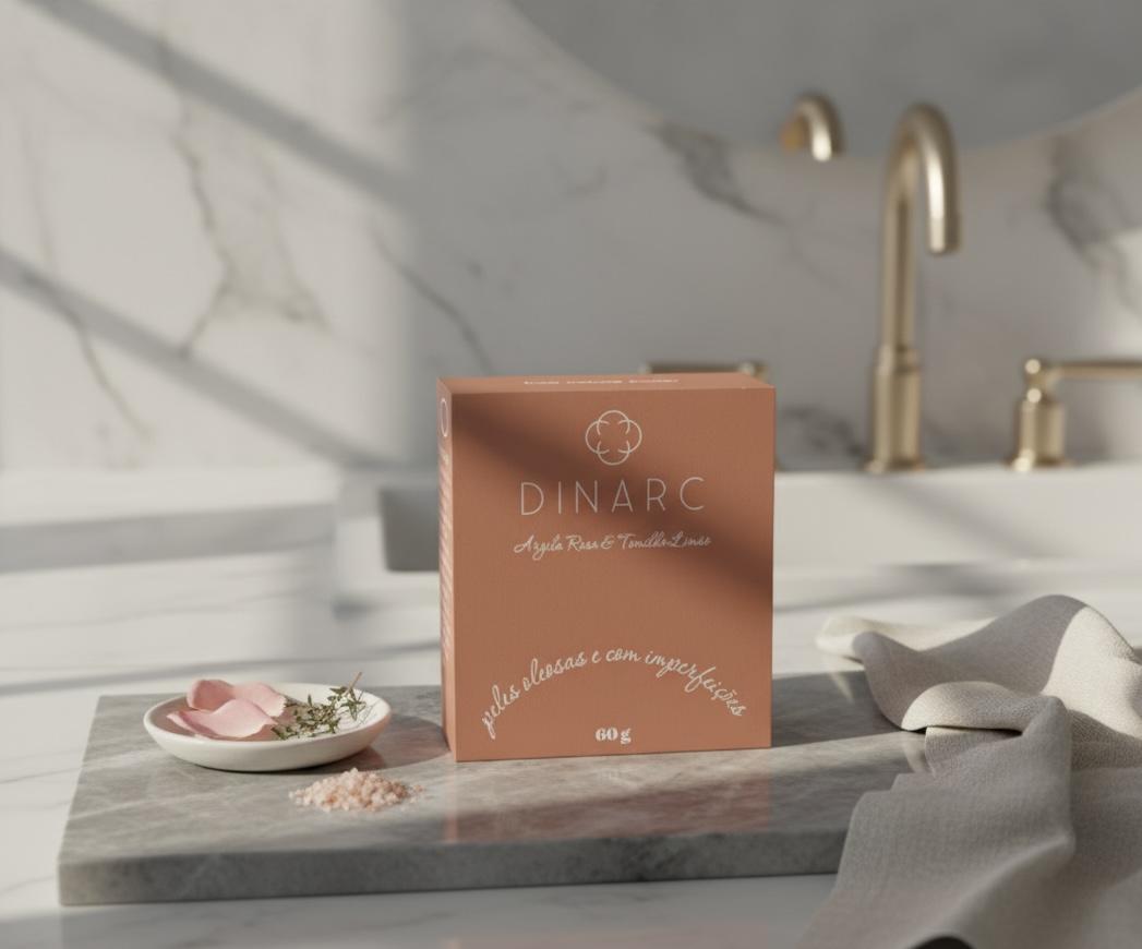 Sabonete de Argila Rosa e Tomilho Limão