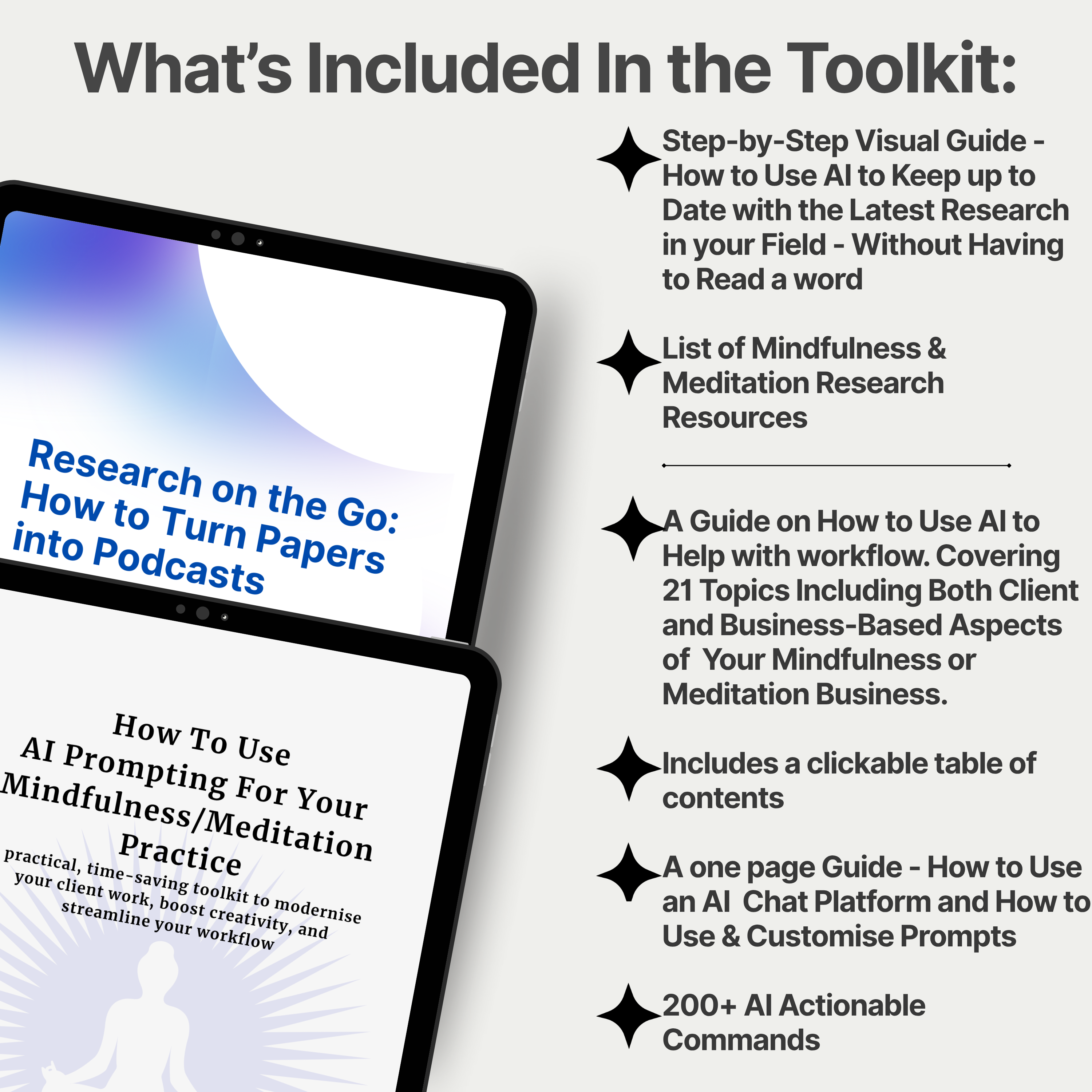 AI Prompting Toolkit for Your  Mindfulness/Meditation Practice + Bonus Research Guide