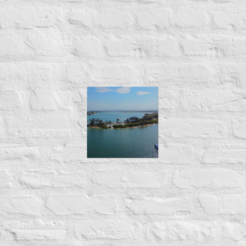 NOOSA WATERS Scenic River Landscape Photo Print