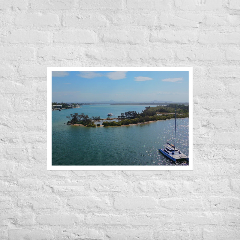 NOOSA WATERS Scenic River Landscape Photo Print