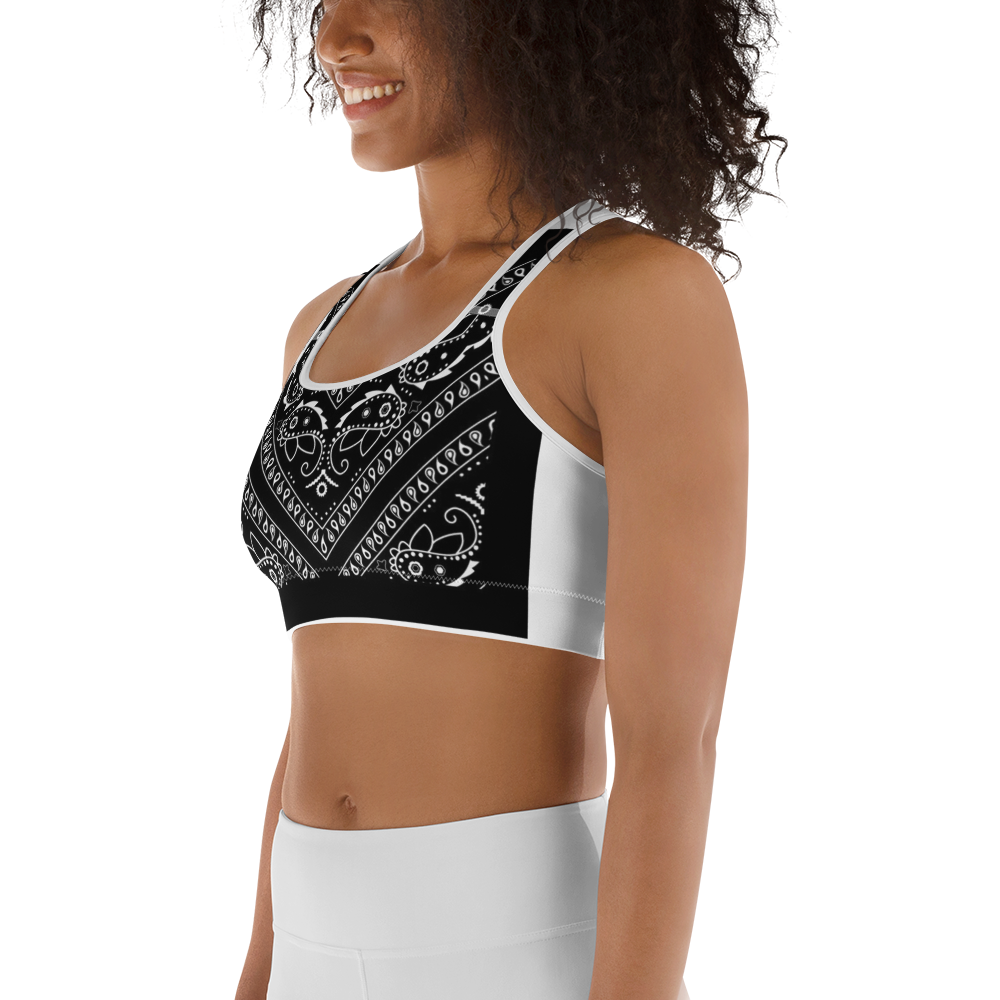 Paisley Patterned Sports Bra