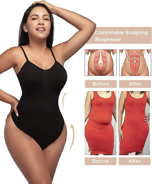 Women's Black Shapewear Bodysuit