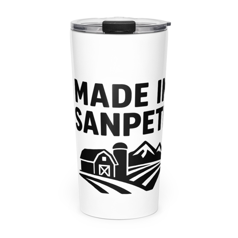 Tapered stainless steel tumbler