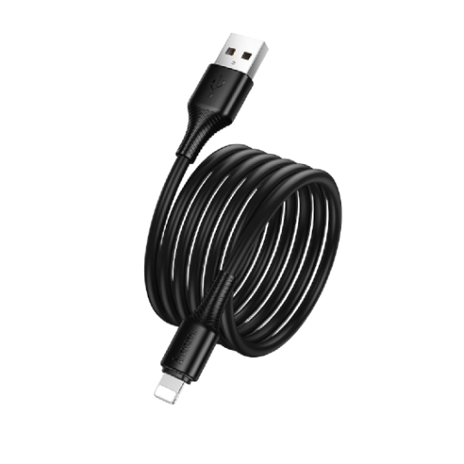 HOCO ტელეფონის დამტენი კაბელი USB A - Lightning