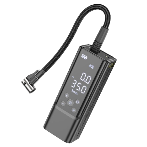 "HOCO" უსადენო საბურავის კომპრესორი + Power Bank
