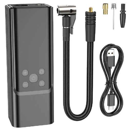 "HOCO" უსადენო საბურავის კომპრესორი + Power Bank