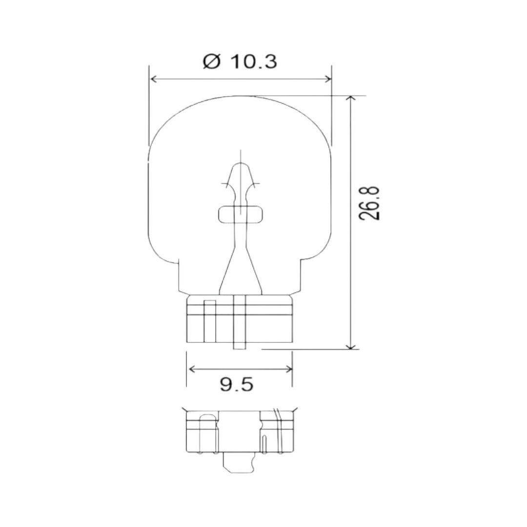 WUNSCHER Germany ავტომანქანის ნათურა W5W T10