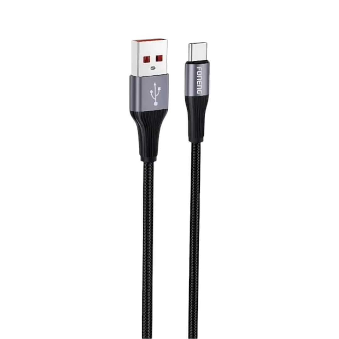 FONENG ტელეფონის დამტენი კაბელი USB A - Type C