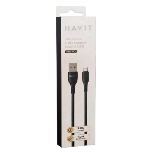 HAVIT ტელეფონის დამტენი კაბელი USB-A - Micro USB