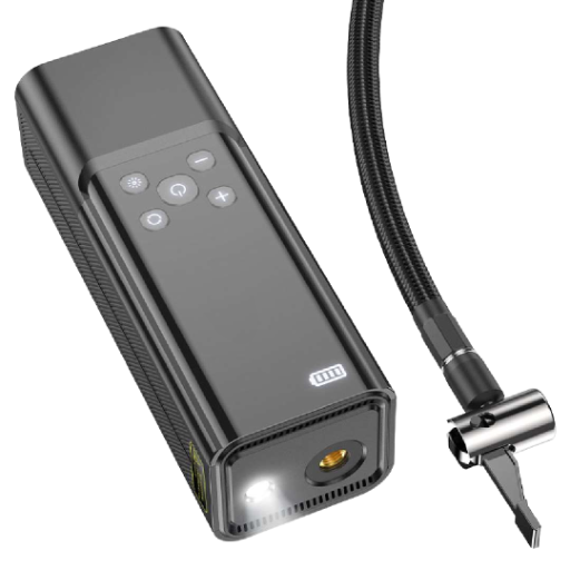 "HOCO" უსადენო საბურავის კომპრესორი + Power Bank