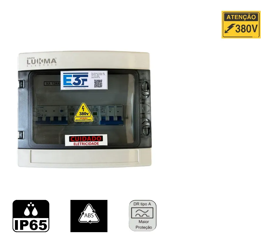 Quadro Proteção P/ Wallbox E Veiculos Elétricos 11kw 380v