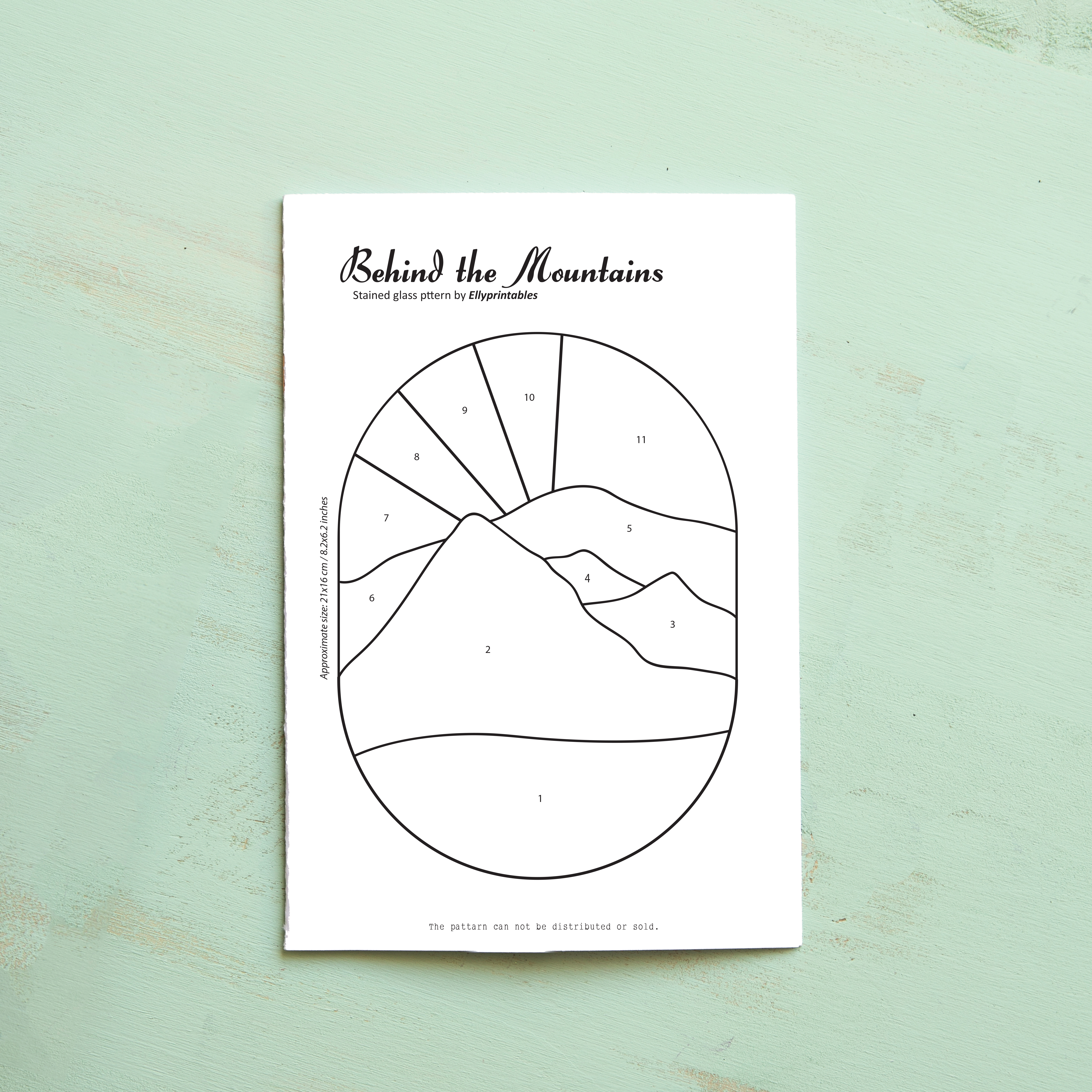 Behind The Mountains Digital Pattern