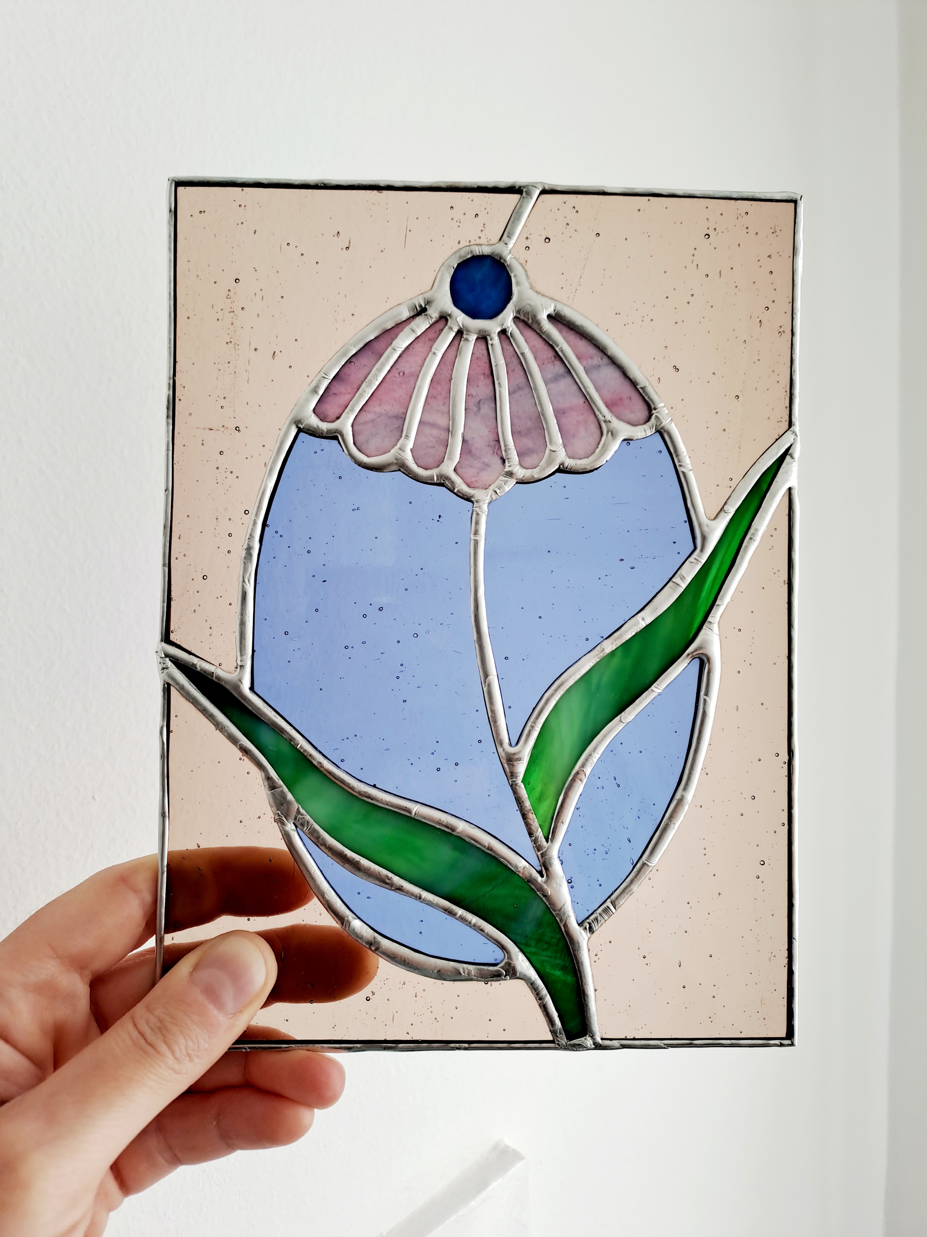 Echinacea Stained Glass Piece