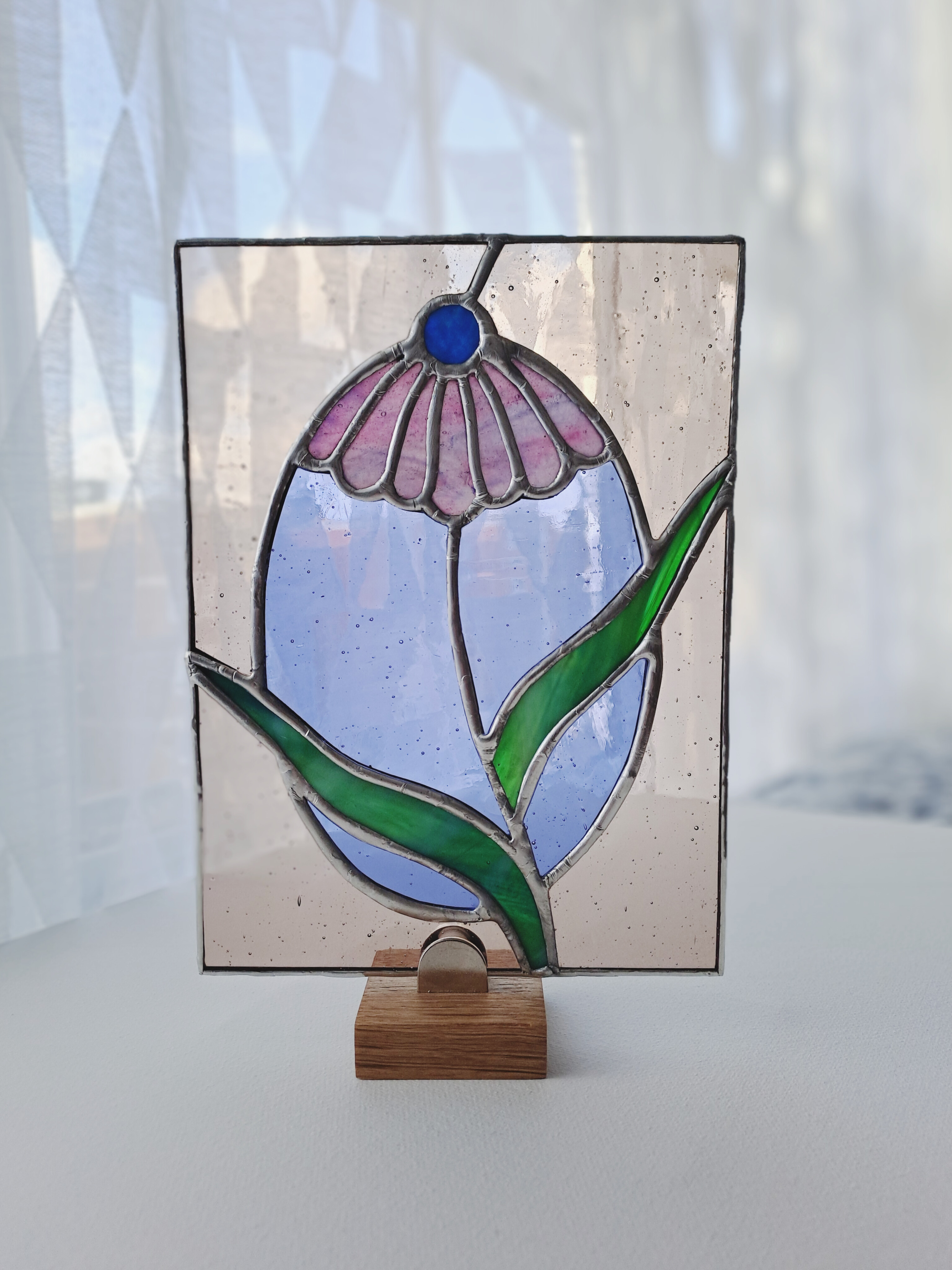 Echinacea Stained Glass Piece