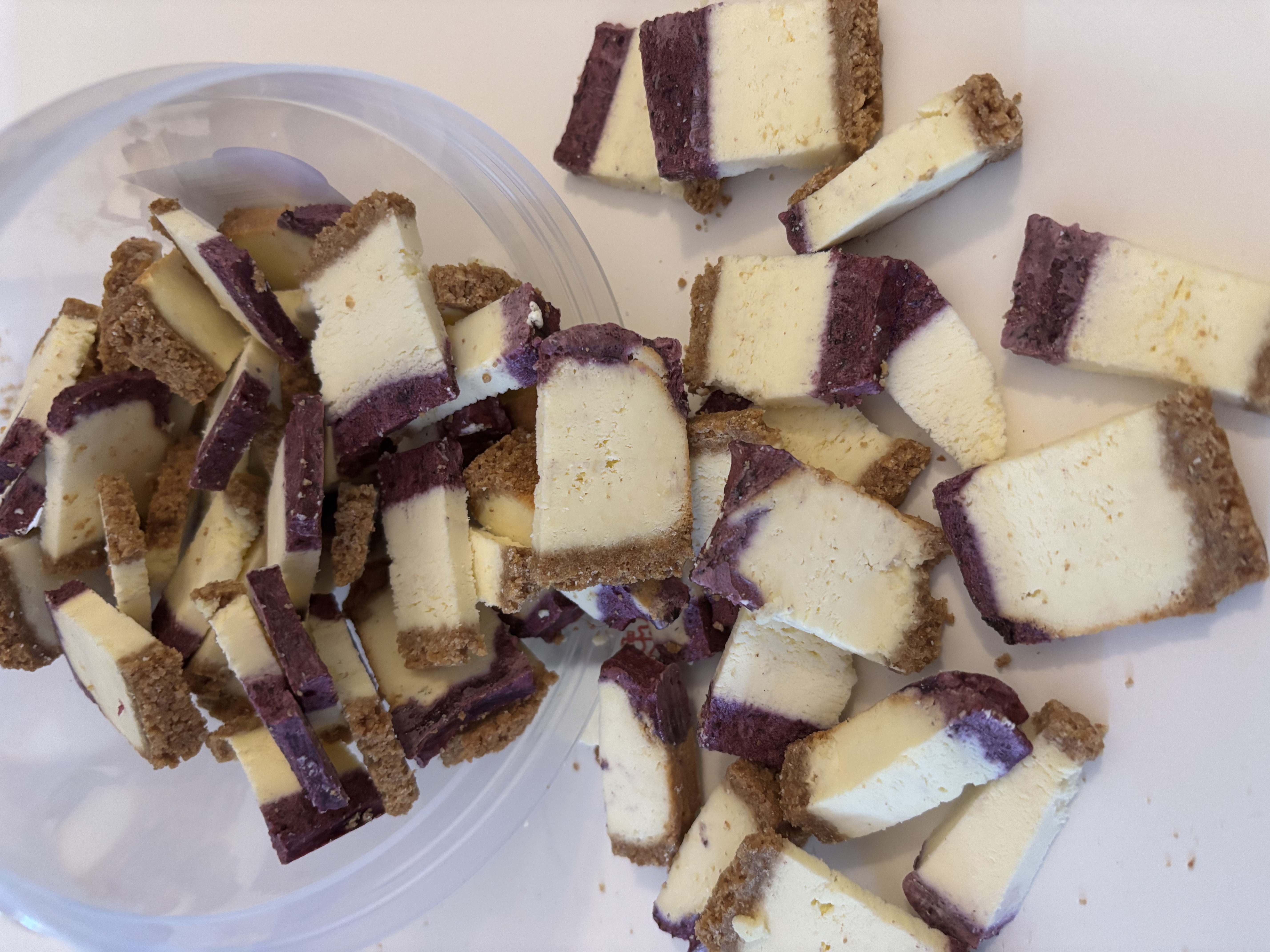 Blueberry Freeze Dried Cheesecake Bites