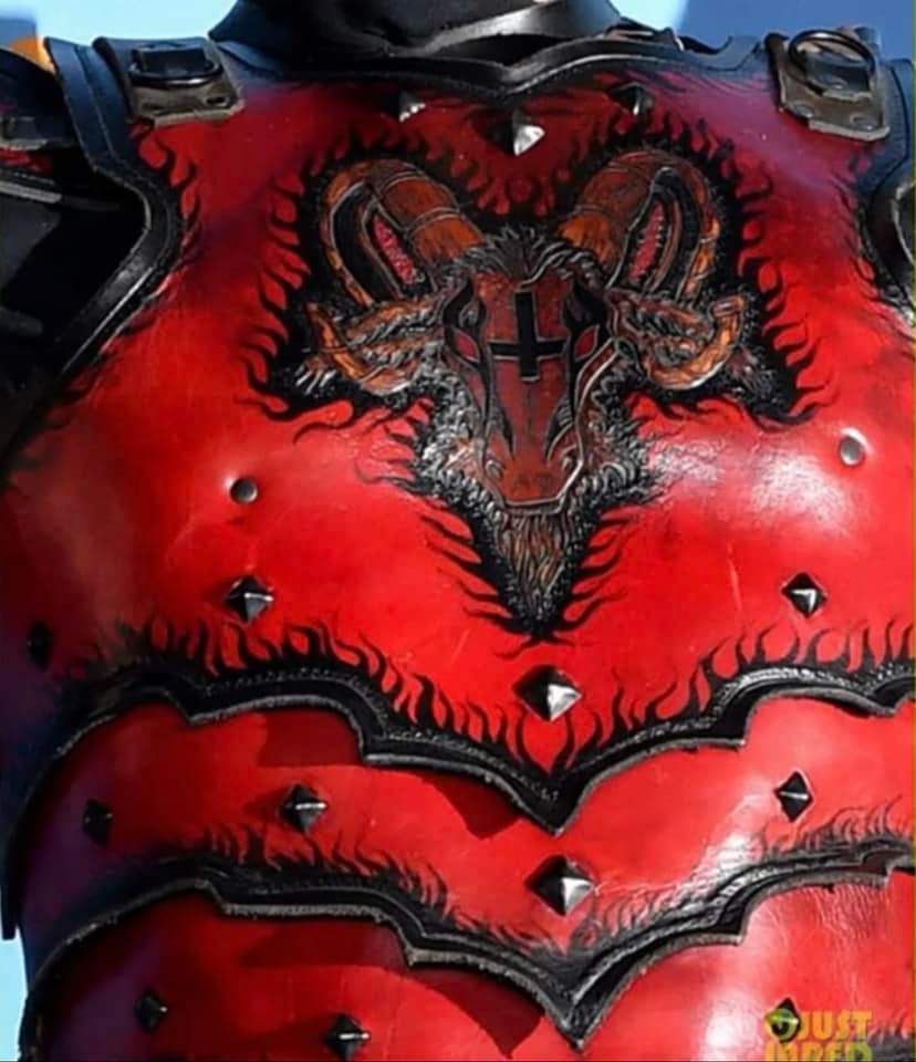 Elon Musk Devils Champion Leather Armor set Costume