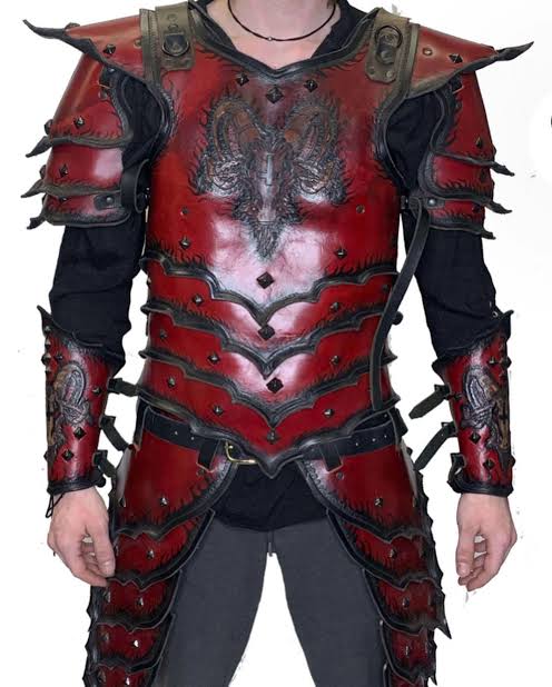 Elon Musk Devils Champion Leather Armor set Costume