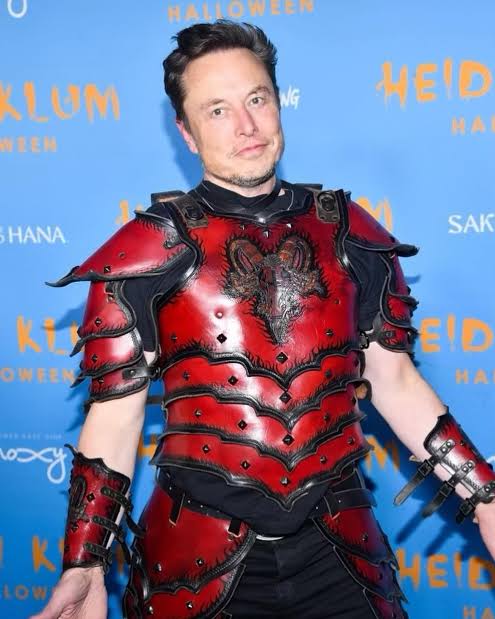 Elon Musk Devils Champion Leather Armor set Costume