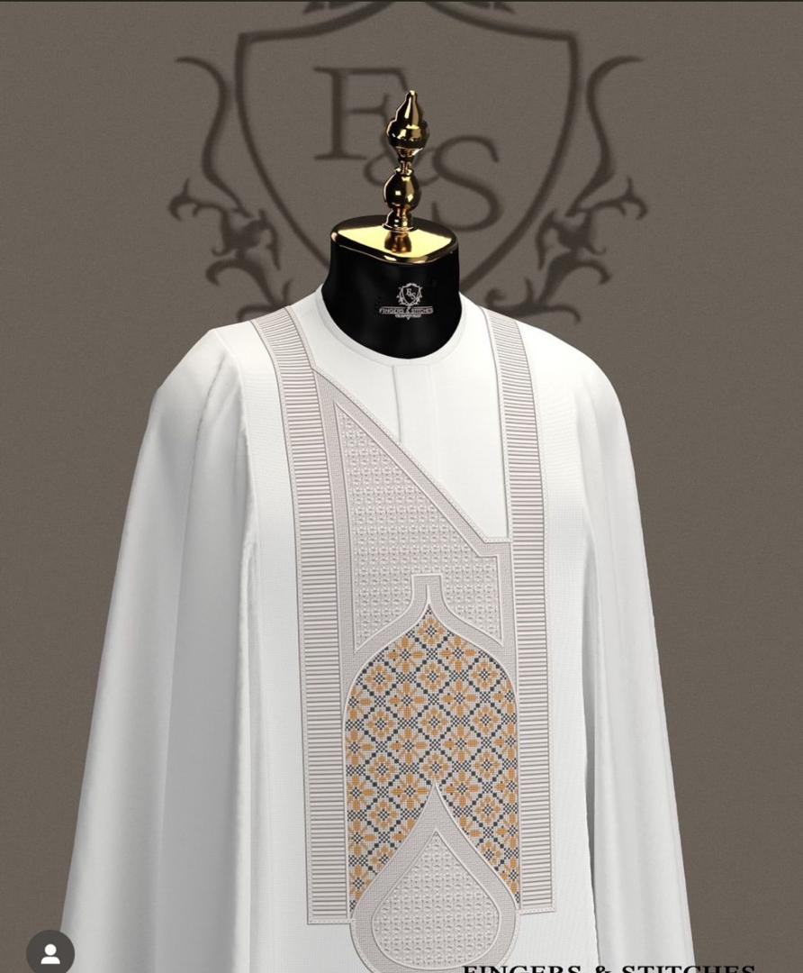 Abaya traditionnelle blanche