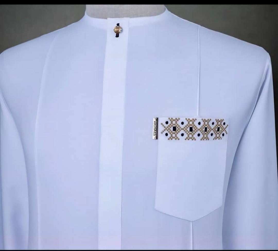 Qamis blanc élégant