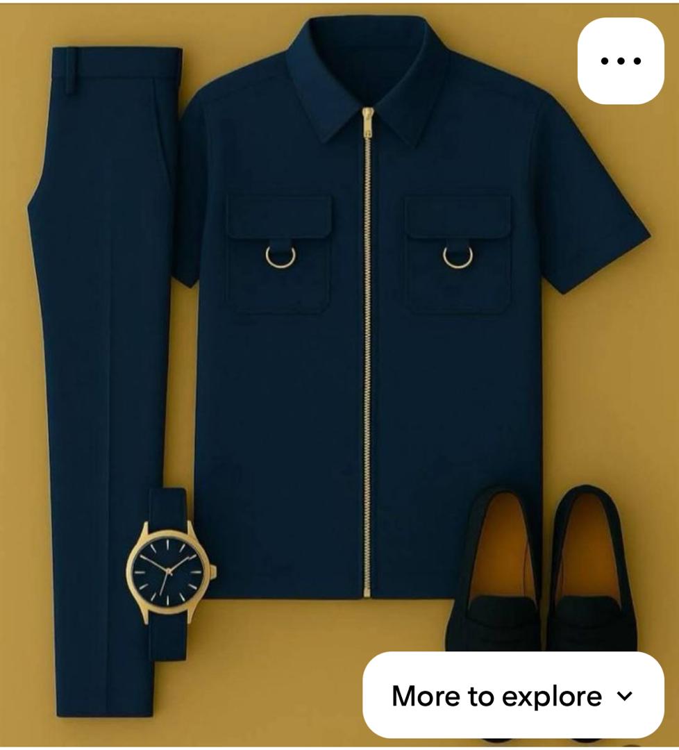 Ensemble bleu élégant pour homme