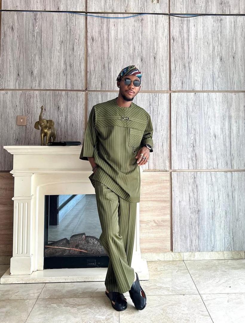 Tenue traditionnelle africaine verte