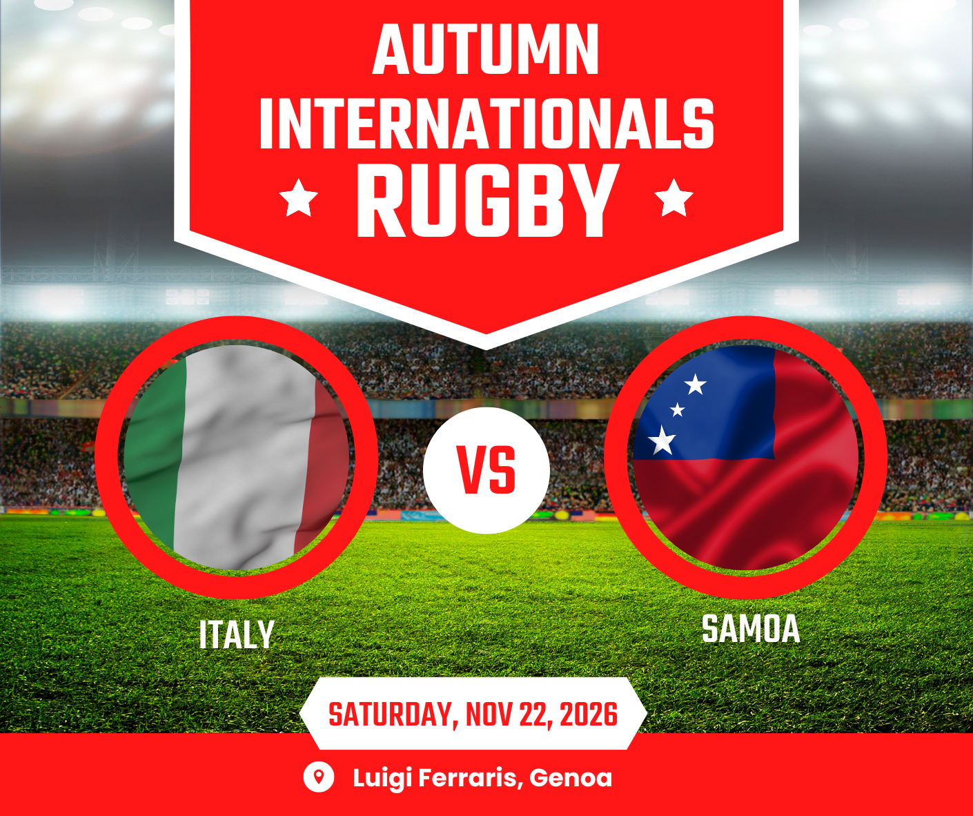 Italy Versus Chile - Autumn Internationals 2025