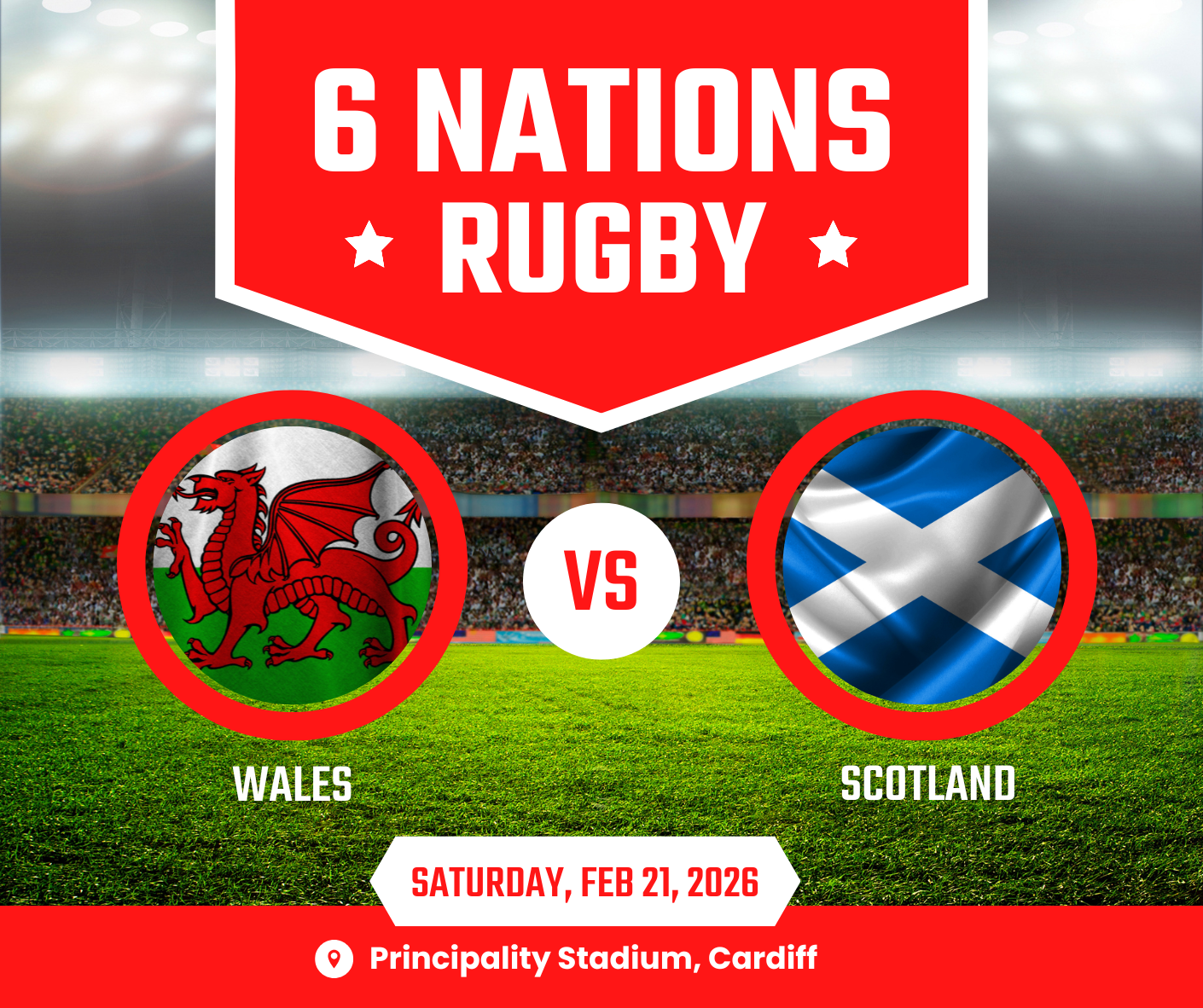 Wales Versus Scotland - Six Nations Tickets