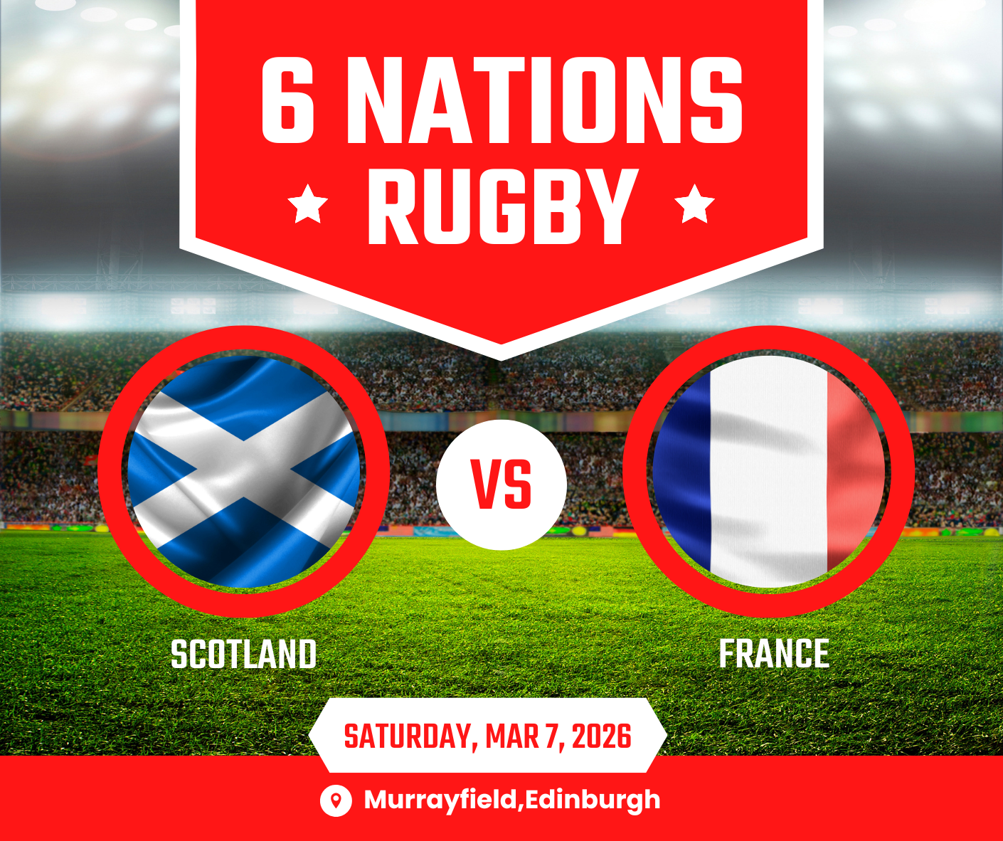 Scotland Versus France - Six Nations Tickets