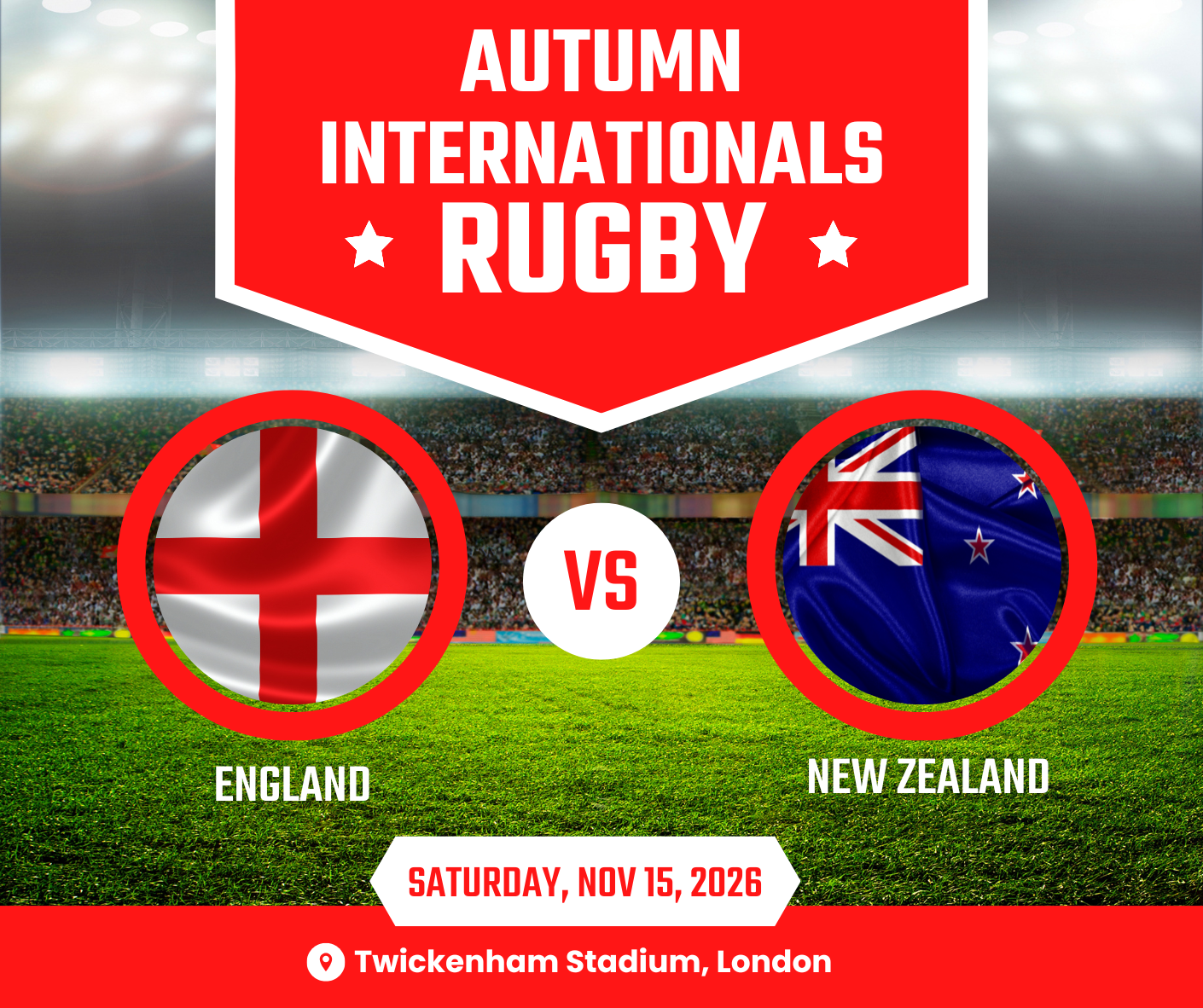 England Versus New Zealand - Autumn Internationals 2025