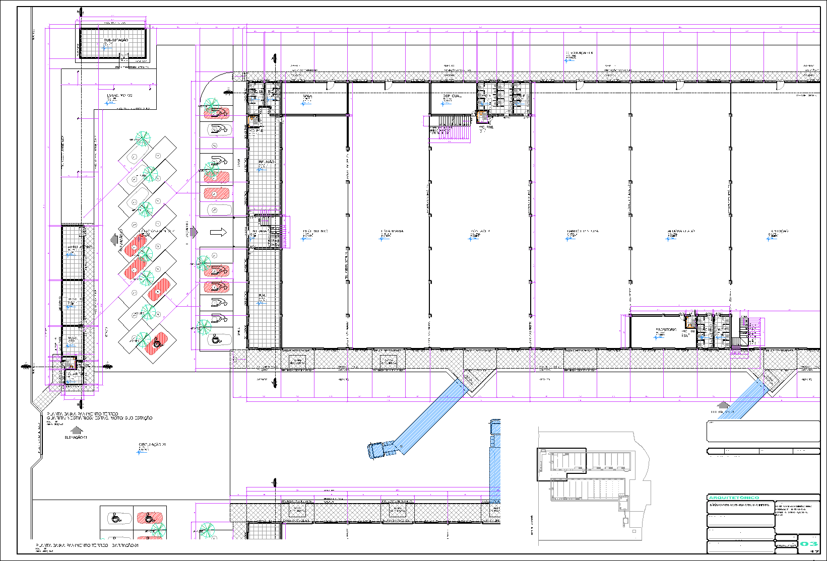 Industrial, arquitetônico, 17 pranchas A1