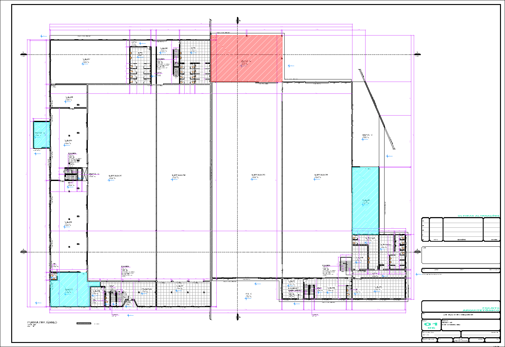 Industrial, arquitetônico, 6 pranchas A1