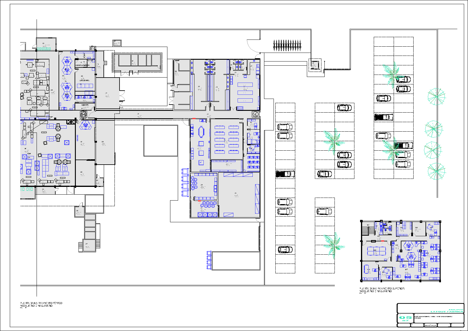 Industrial, arquitetônico, 7 pranchas A1