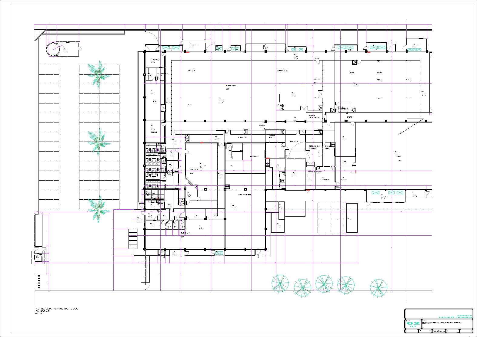 Industrial, arquitetônico, 7 pranchas A1