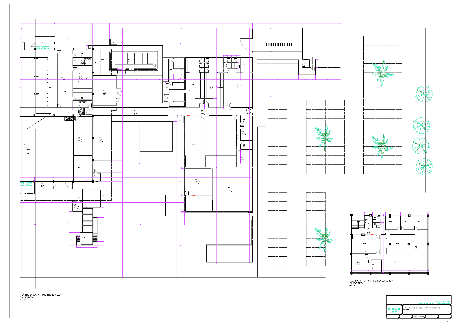 Industrial, arquitetônico, 7 pranchas A1